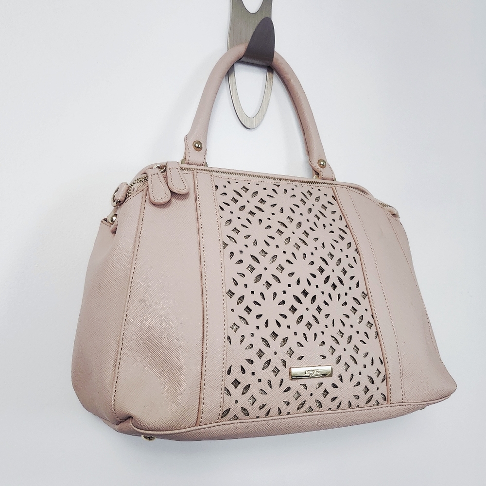 Heys Bliss Satchel Handbag Blush Cut Out Floral - Picture 15 of 16